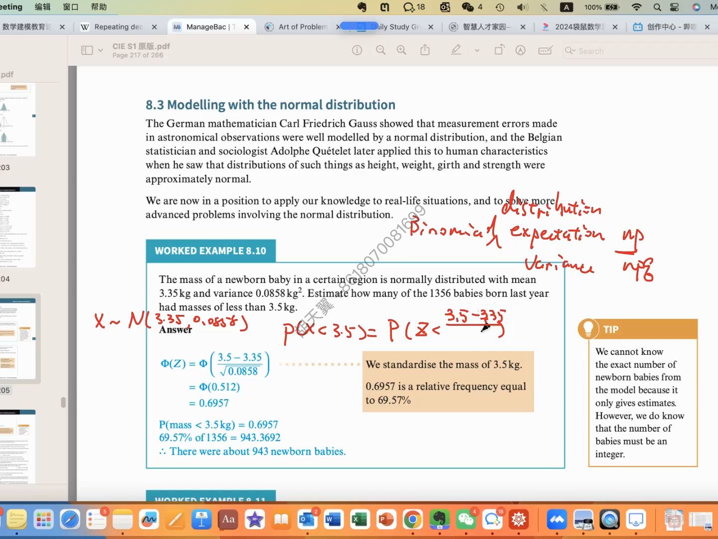 9709-Stat1-Ch8.3 modeling with the normal distribution