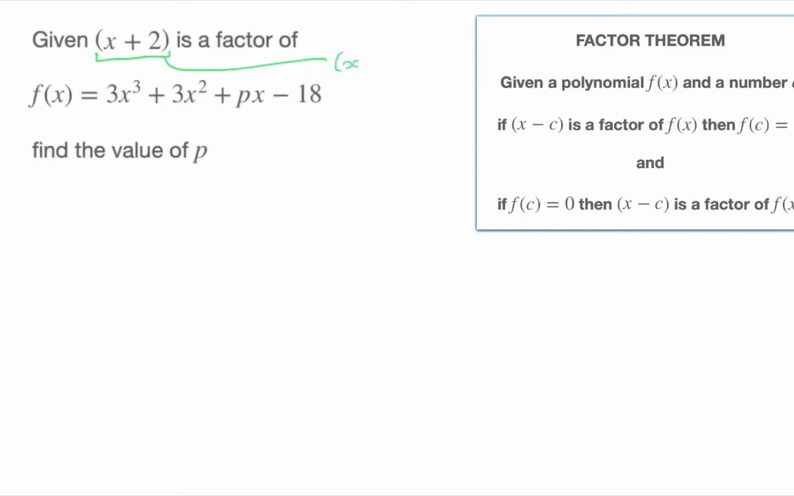 Additional math-Ch4-Factor theorem