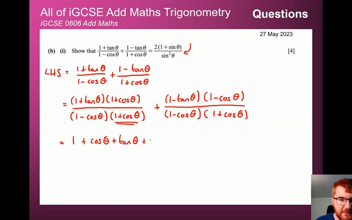 Additional math-Ch9-Trigonometry (All types of questions)